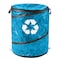 Wakeman Round Collapsible Trash Can, Blue, Polypropylene & 3.3S steel wire, 22 in 75-CMP1161 - alternate 1